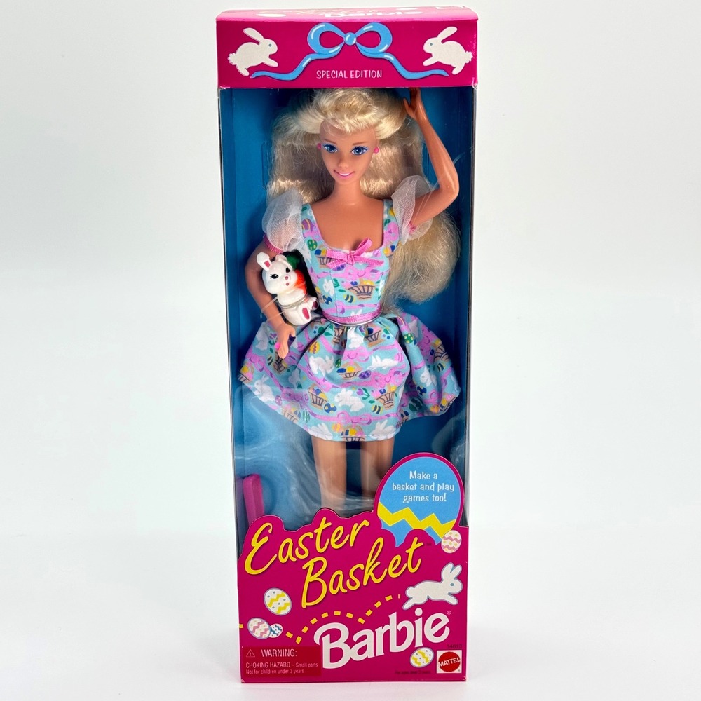 Mattel Easter Basket Barbie Doll Special Edition 1995 Vintage 14613 NIB